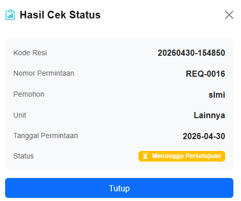 Hasil Cek Status